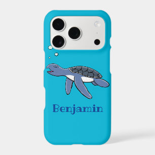 Cute baby sea turtle cartoon illustration iPhone 17 pro case