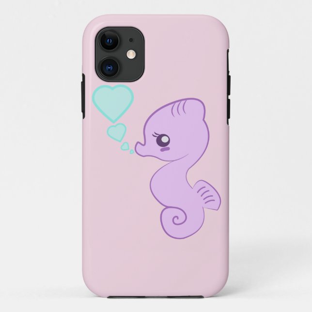 Cute Baby Seahorse iPhone case (Back)