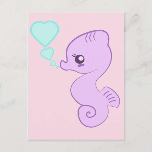 Cute Baby Seahorse Postcard