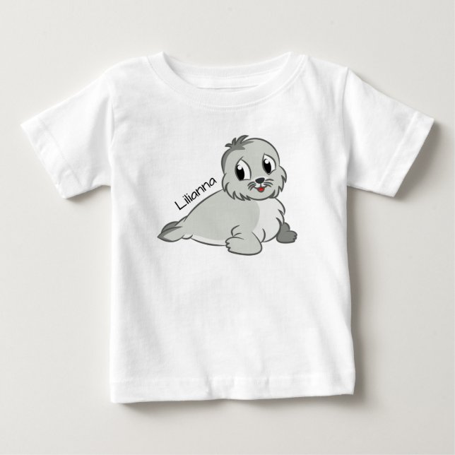 Cute Baby Seal Baby T-Shirt (Front)