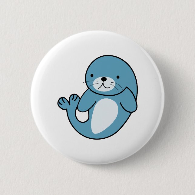 Cute Baby Seal Button (Front)