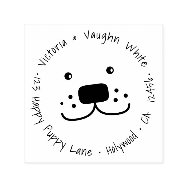 Cute Baby Seal Return Address - Endangered Self-inking Stamp (Design)