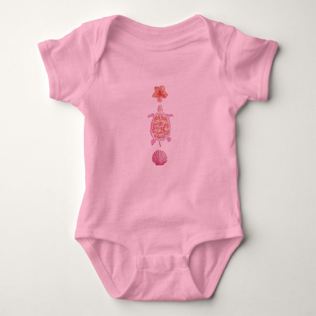 Cute baby seas clothes  baby bodysuit (Front)