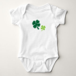Cute Baby Shamrocks Design One-Piece Baby Bodysuit
