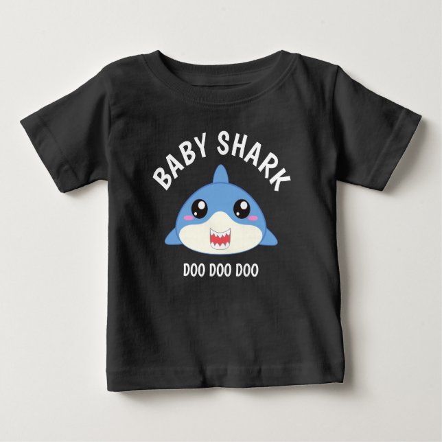 Cute Baby Shark  Baby T-Shirt (Front)
