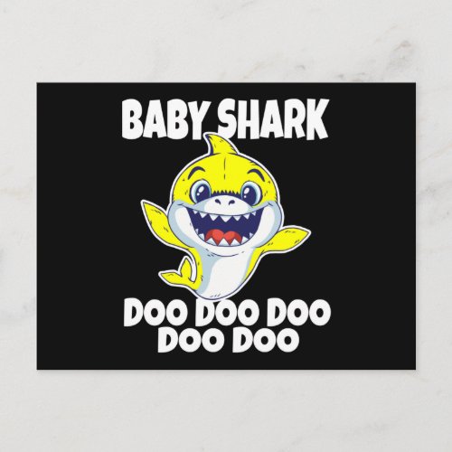 Cute Baby Shark Doo Doo Doo Postcard