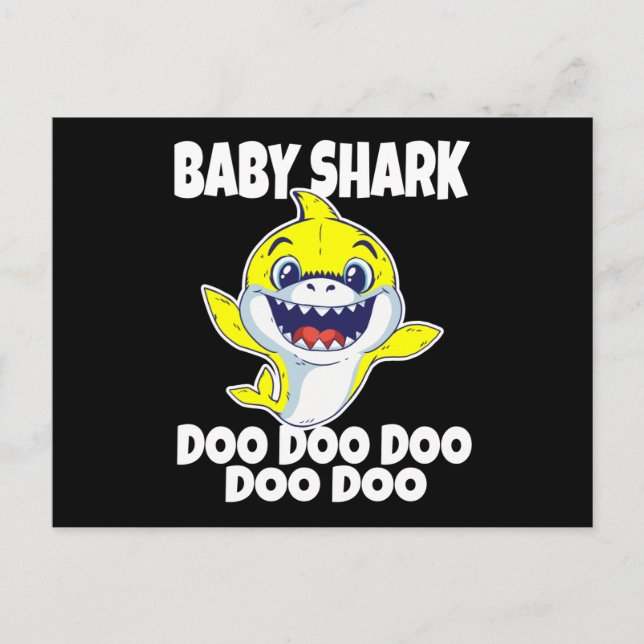 Cute Baby Shark Doo Doo Doo Postcard (Front)