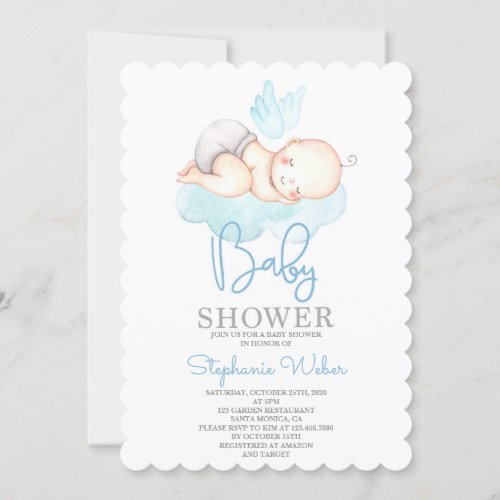 Cute Baby shower boy Invitation