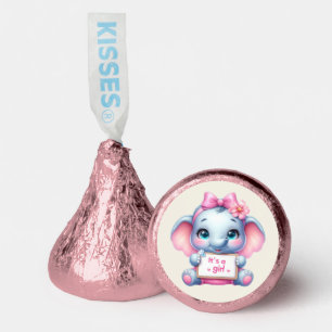 Cute baby shower girl elephant hershey®'s kisses®