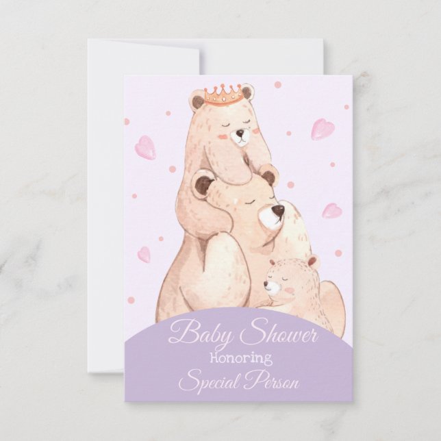 Cute Baby Shower Invitation (Front)