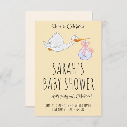 Cute Baby Shower Invitation Cards