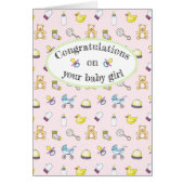 Cute baby shower pattern (Front)