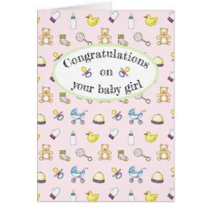 Cute baby shower pattern