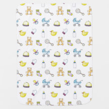 Cute baby shower pattern