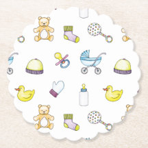 Cute baby shower pattern