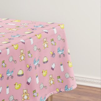 Cute baby shower pattern tablecloth