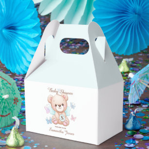 Cute Baby Shower Personalized Favor Box