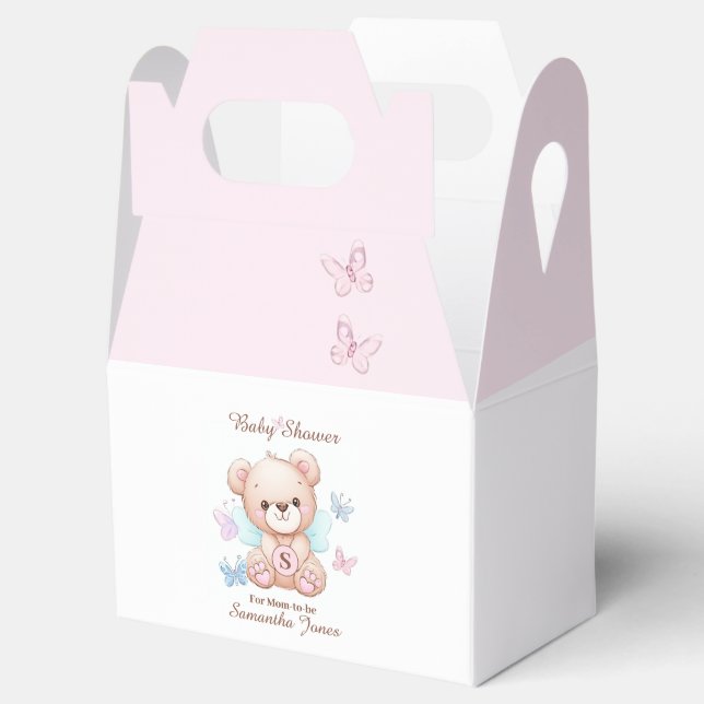Cute Baby Shower Personalized Favor Box (Opened)