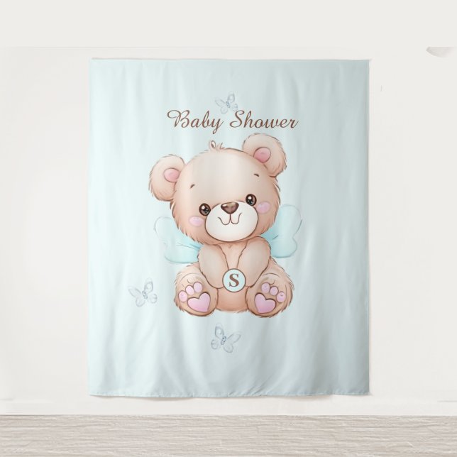 Cute Baby Shower Personalized  Tapestry (Front)