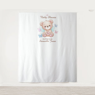 Cute Baby Shower Personalized Tapestry
