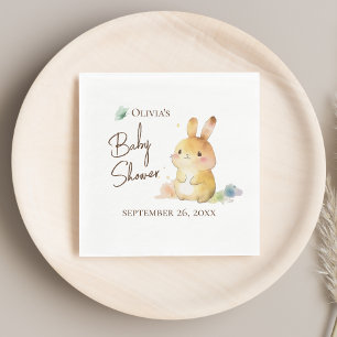 Cute Baby Shower Rabbit Napkins