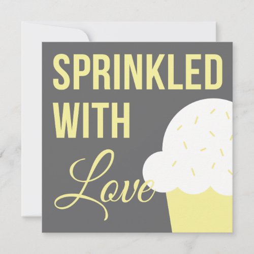Cute Baby Shower | Sprinkled With Love Custom Invitation