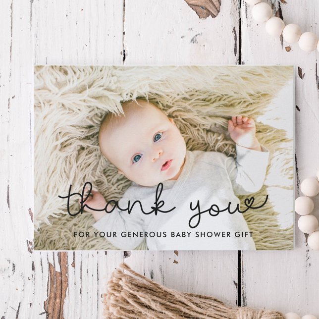 Cute baby shower thank you card (Creator Uploaded)