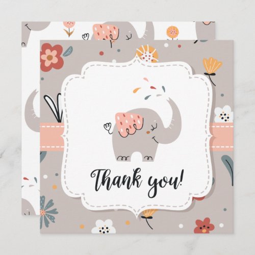 Cute Baby shower thank you Postcard