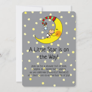 Cute Baby Shower Under the Stars Invite