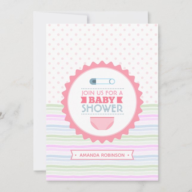 Cute Baby Showers  Invitation (Front)