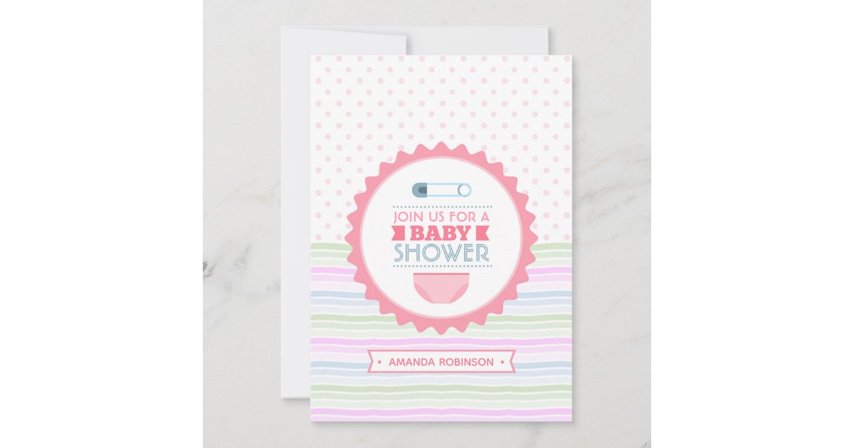 Cute Baby Showers Invitation Zazzle
