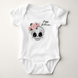 Cute Baby Skull Baby Bodysuit