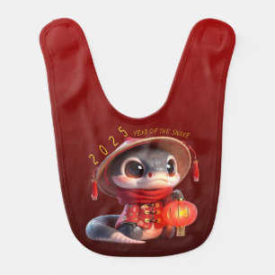 Cute Baby Snake Chinese New Year 2025 Baby B2 Baby Bib