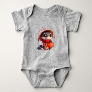 Cute Baby Snake Chinese New Year 2025 Baby Bs Bodysuit