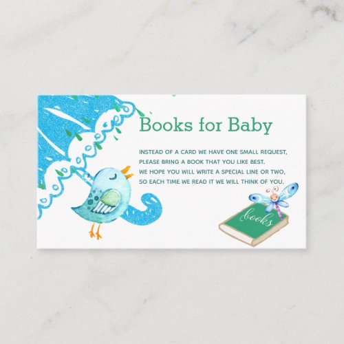 Cute Baby Sprinkle Book Request Card Insert