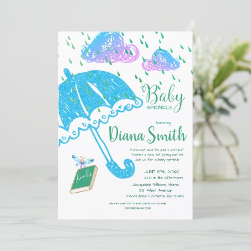 Cute Baby Sprinkle Shower Invitation