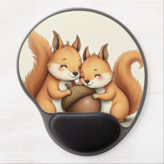 cute baby squirrel gel mouse pad