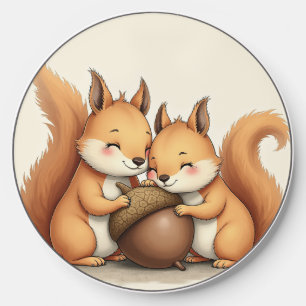 Cute baby squirrel wireless charger 