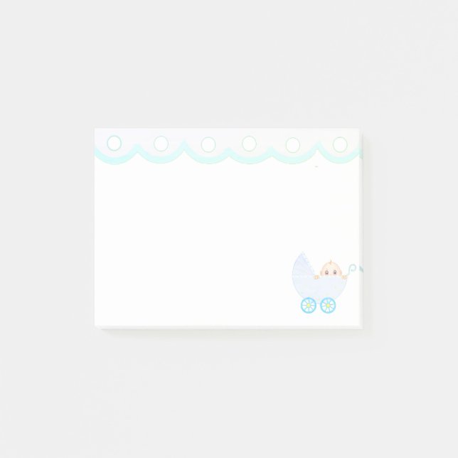 Cute Baby Stroller Post-it Notes (Front)