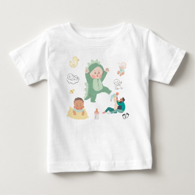 Cute Baby T-Shirt – Soft & Comfortable Infant Tee (Front)