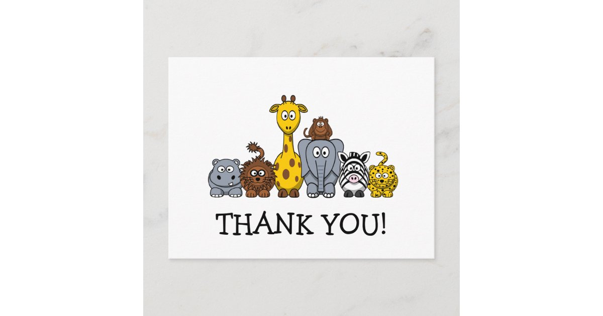 CUTE BABY THANK YOU POSTCARD | Zazzle