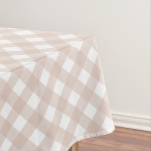 Cute Baby Thanksgiving Gingham Pattern Tablecloth