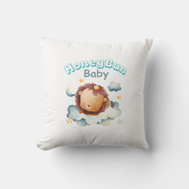 Cute baby throw pillow (Front)