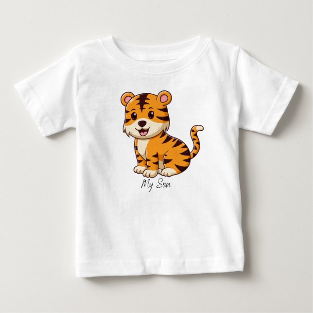 cute baby tiger  baby T-Shirt (Front)