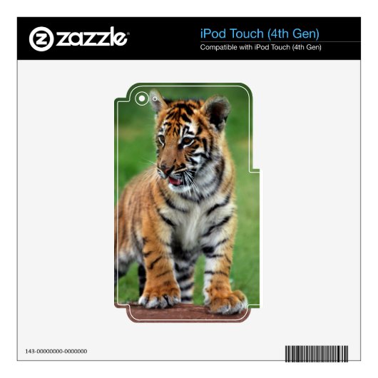 Cute baby Tiger cub Decal For iPod Touch 4G (Product)