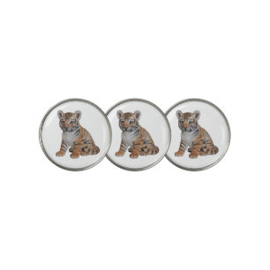 Cute Baby Tiger Cub Golf Ball Marker