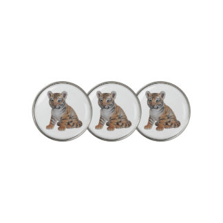 Cute Baby Tiger Cub Golf Ball Marker