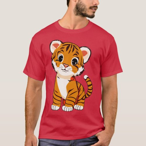 Cute Baby Tiger Cub T_Shirt