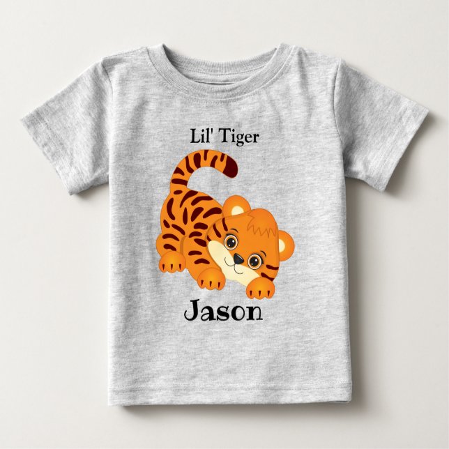 Cute Baby Tiger T-Shirt  (Front)