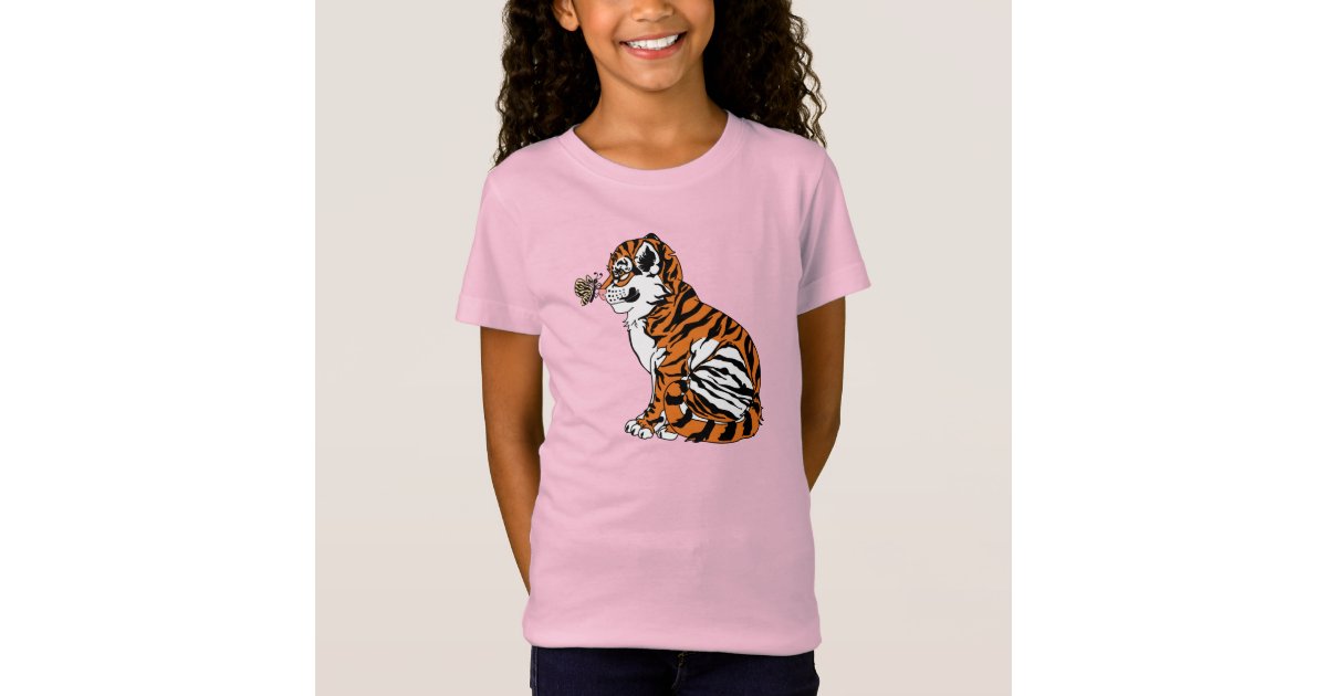 Kids Cute little Princess & Lion Cubs T-shirt Birthday Gift Idea